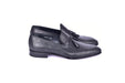 C0001113-5509 Tassel loafer with designed leather-Black