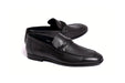 C160-5532 Deer skin Loafer- Black
