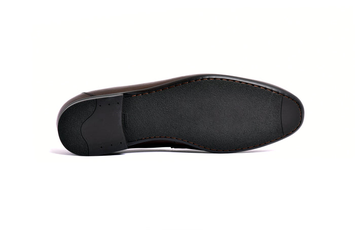 C161-5532 Deer skin Loafer- Brown - Image 5