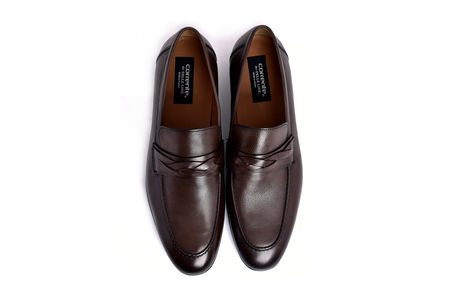 C161-5532 Deer skin Loafer- Brown - Image 2