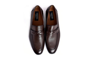 C161-5532 Deer skin Loafer- Brown - Image 2