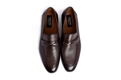 C161-5532 Deer skin Loafer- Brown - Image 2