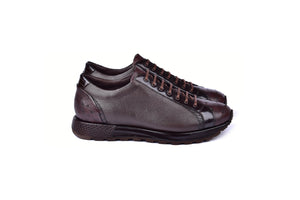 C0013043-5581 Genuine Ostrich Fashion Sneaker-Brown - Image 2