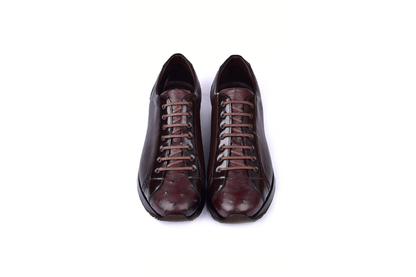 C0013043-5581 Genuine Ostrich Fashion Sneaker-Brown - Image 4
