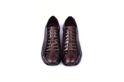 C0013043-5581 Genuine Ostrich Fashion Sneaker-Brown - Image 4
