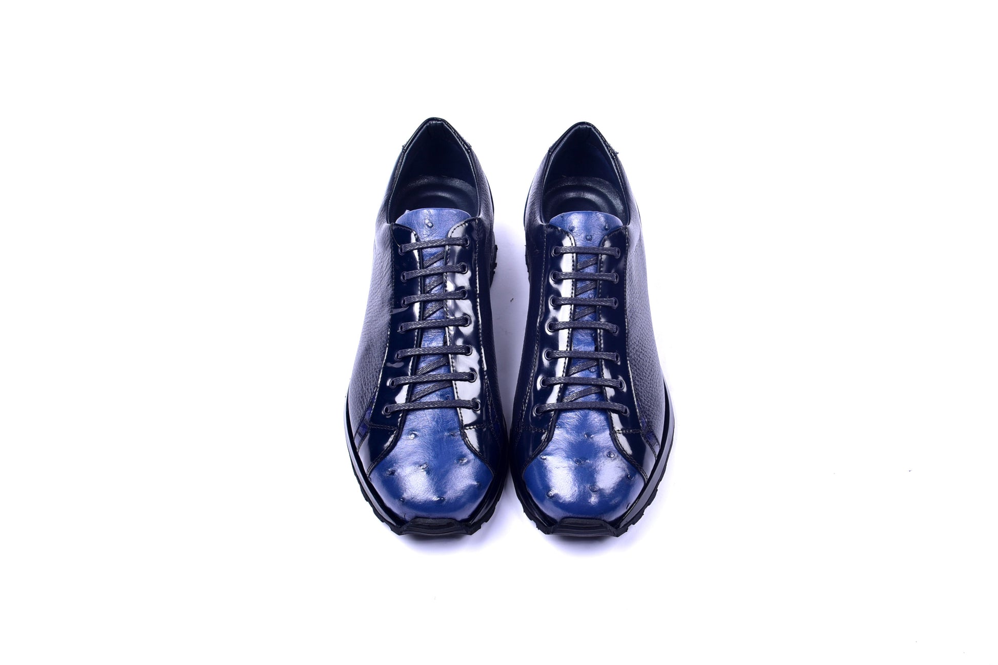 C0013042-5581  Genuine Ostrich Fashion Sneaker- Navy - Image 3