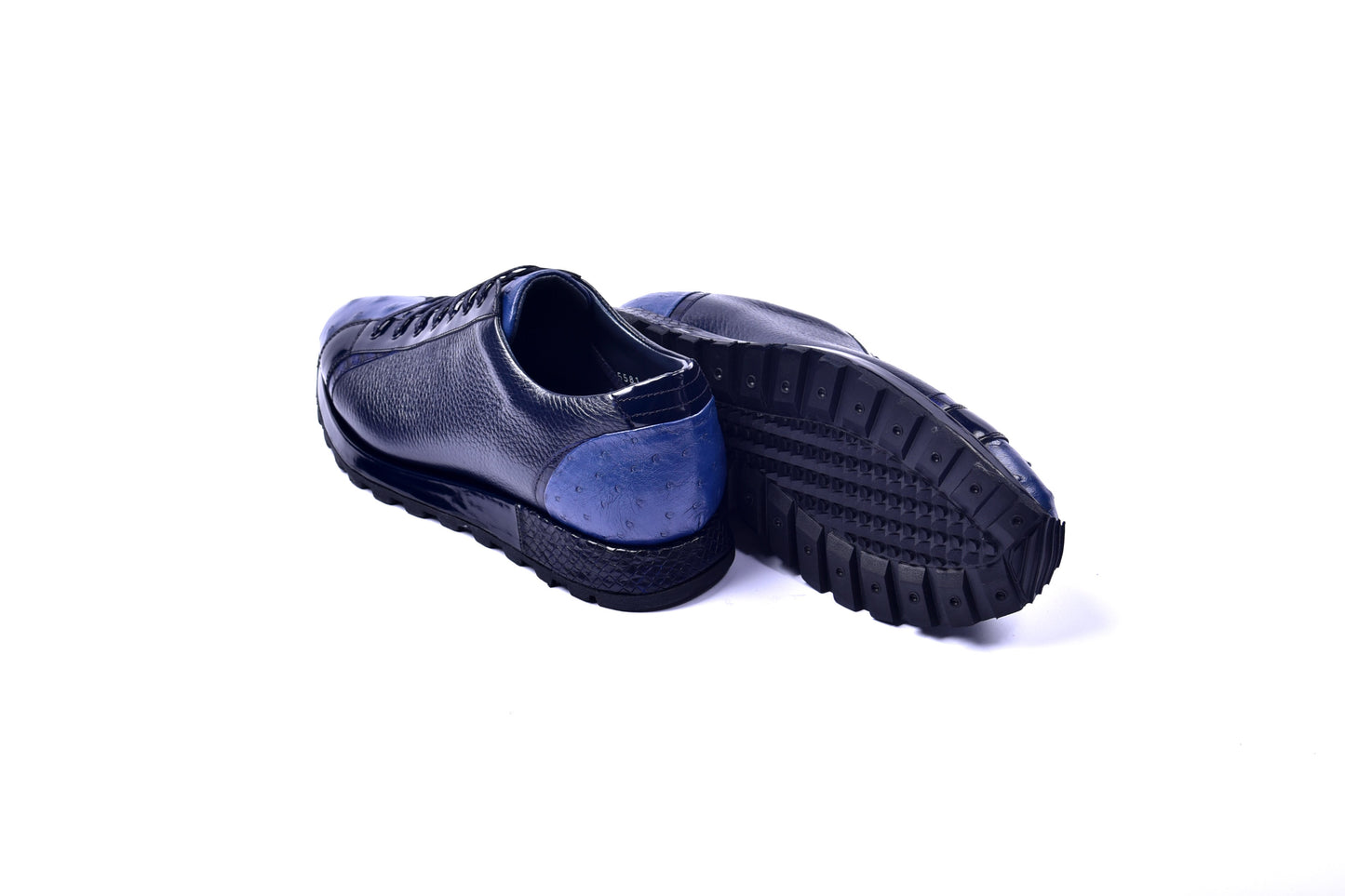 C0013042-5581  Genuine Ostrich Fashion Sneaker- Navy - Image 4