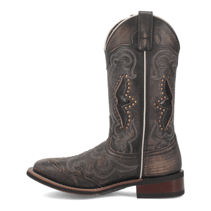 Laredo Spellbound Leather Boot - Luxe Black Ankle Boot