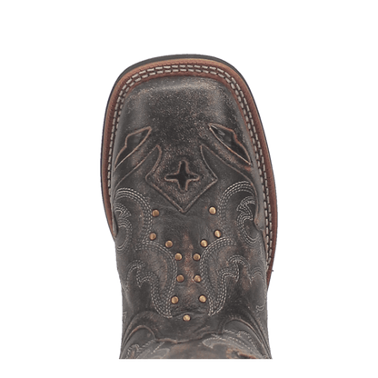 Laredo Spellbound Leather Boot - Luxe Black Ankle Boot