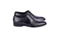 C0141-5691 Cap Toe Tie-less deer skin- Black