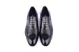 C0141-5691 Cap Toe Tie-less deer skin- Black