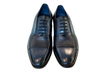 C0143-5691 Cap Toe Tie-less deer skin- Navy
