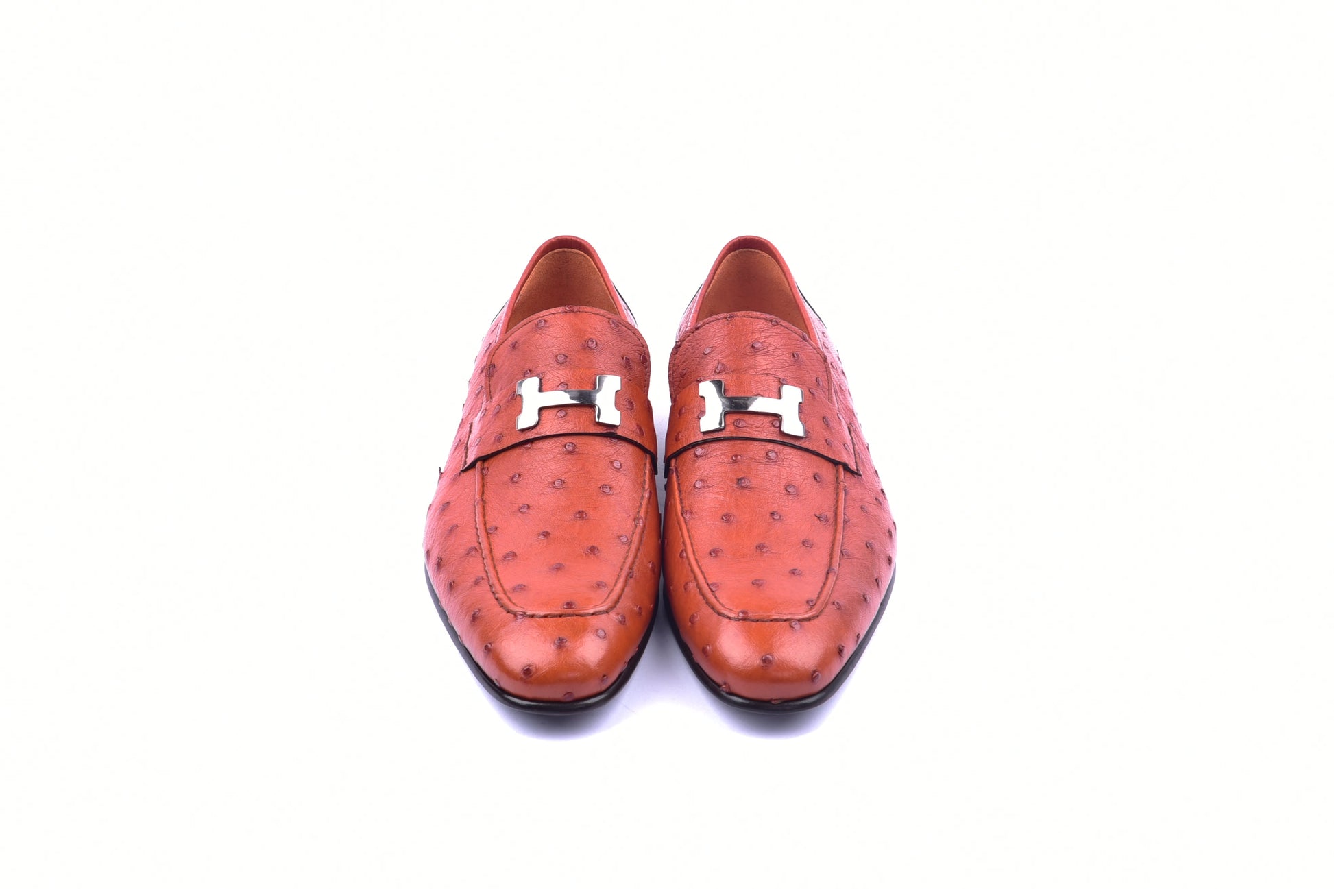 C02008-5760 H buckle -Orange Ostrich - Image 4