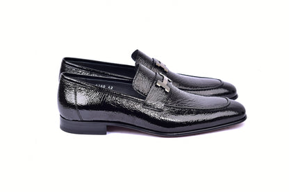 C01998-5760V H buckle Vita Calf Skin-Black - Image 4