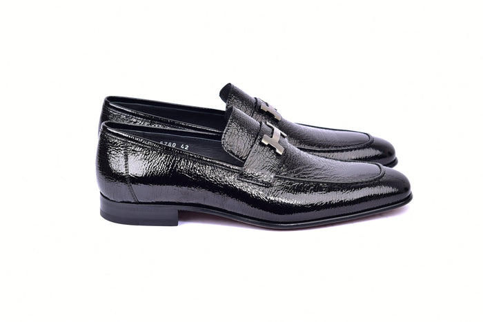 C01998-5760V H buckle Vita Calf Skin-Black - Image 4
