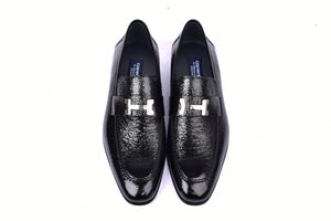 C01998-5760V H buckle Vita Calf Skin-Black - Image 2