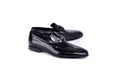 C02006-5760 H buckle Lux Calf High Gloss Black