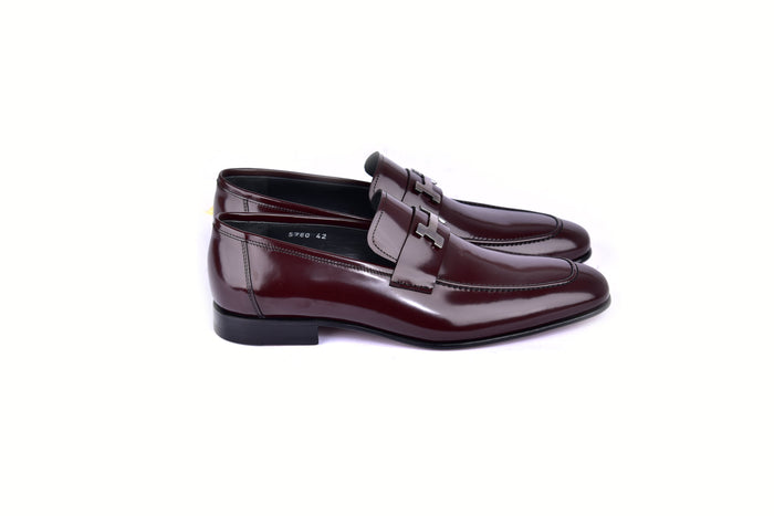 C02000-5760 H buckle Burgundy Lux Calf Skin - Image 2