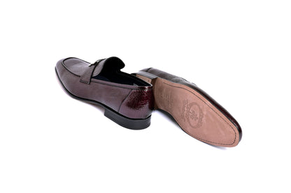 C01999-5760V H buckle Vita Calf Skin-Burgundy - Image 2