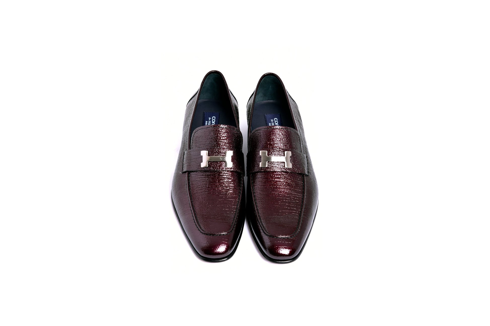 C01999-5760V H buckle Vita Calf Skin-Burgundy - Image 3