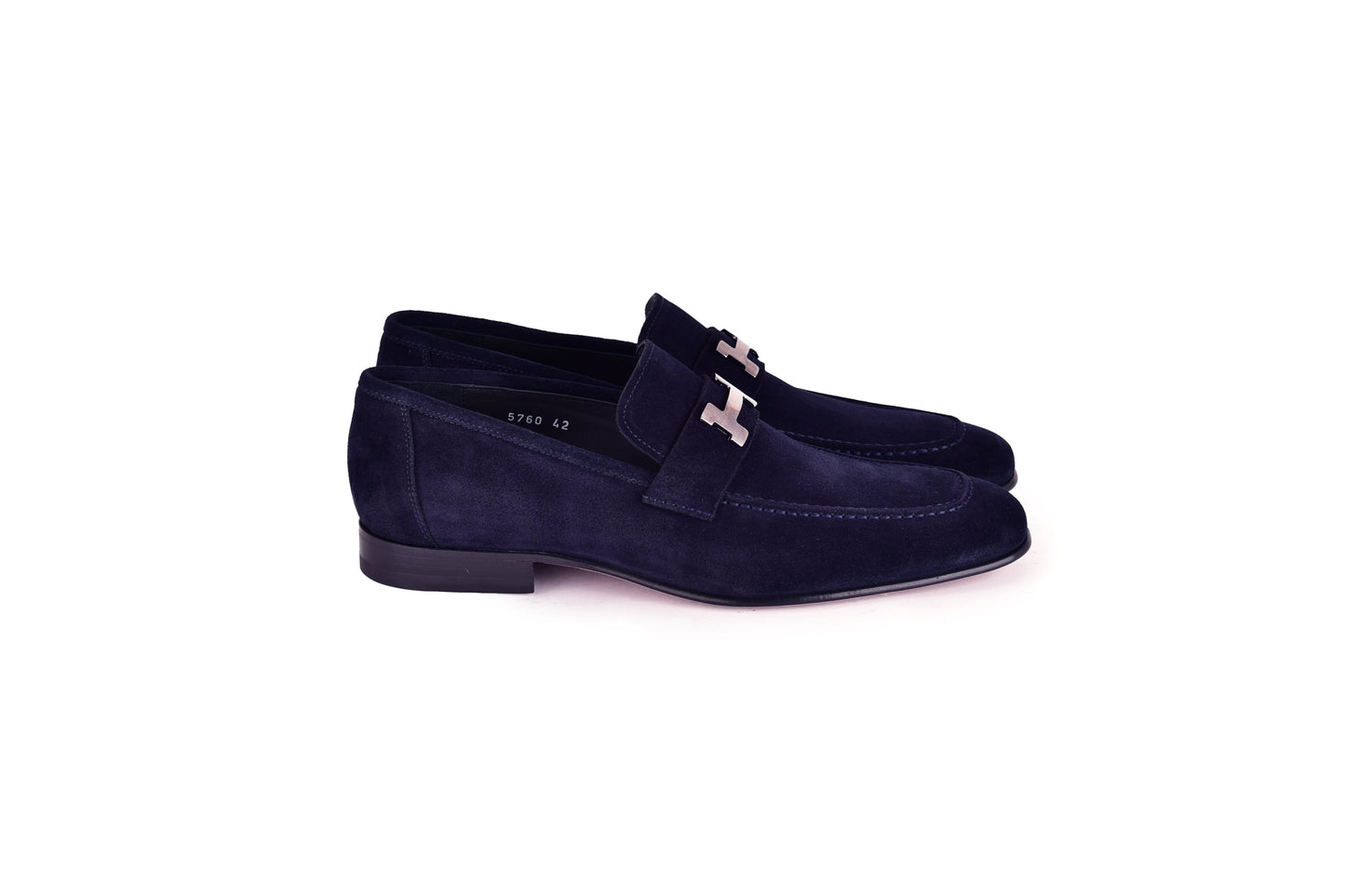 C02005-5760S H buckle Suede-Navy - Image 2