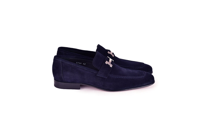 C02005-5760S H buckle Suede-Navy - Image 2