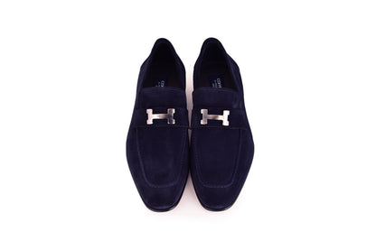 C02005-5760S H buckle Suede-Navy - Image 4