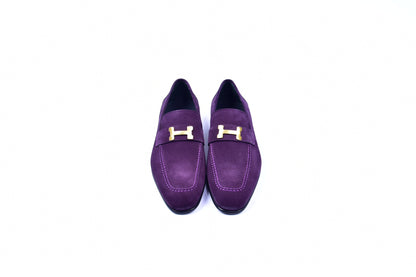 C02004-5760S H buckle Suede-Purple - Image 3