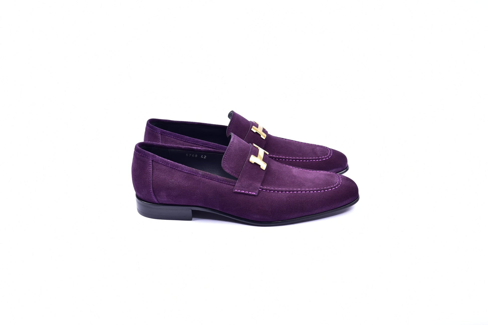 C02004-5760S H buckle Suede-Purple - Image 2