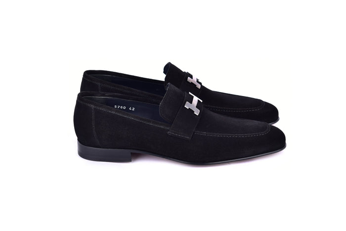 C02003-5760S H buckle Suede-Black - Image 2