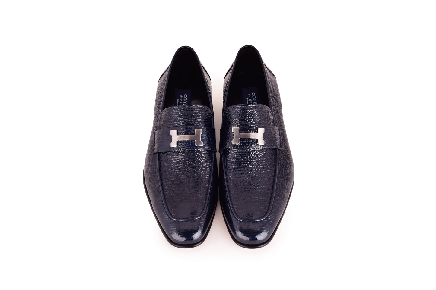 C02001-5760V H buckle Vita Calf Skin- Navy - Image 3