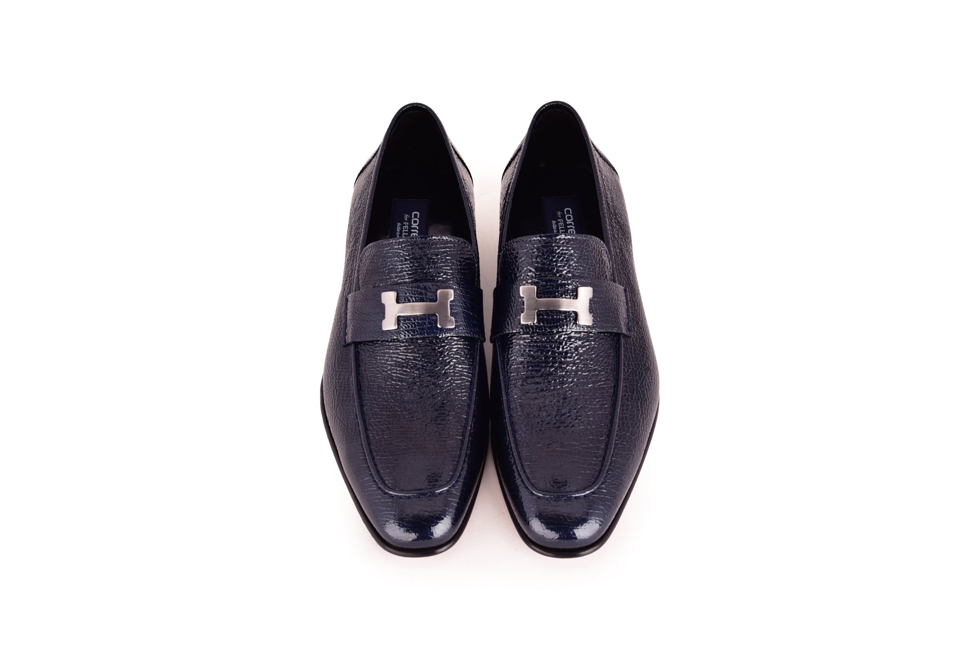 C02001-5760V H buckle Vita Calf Skin- Navy - Image 3