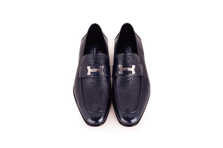 C02001-5760V H buckle Vita Calf Skin- Navy