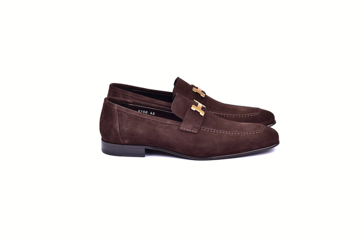 C02010-5760S H buckle Brown Suede - Image 2