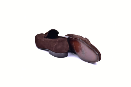 C02010-5760S H buckle Brown Suede