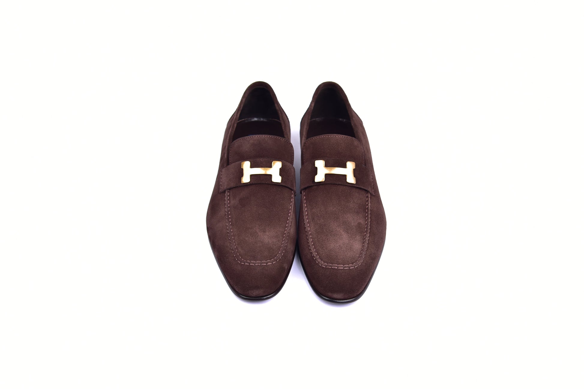 C02010-5760S H buckle Brown Suede - Image 4