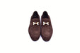 C02010-5760S H buckle Brown Suede