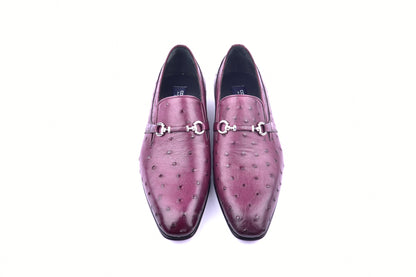 C0229-5776 Genuine Ostrich- Burgundy - Image 3