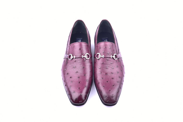 C0229-5776 Genuine Ostrich- Burgundy - Image 3
