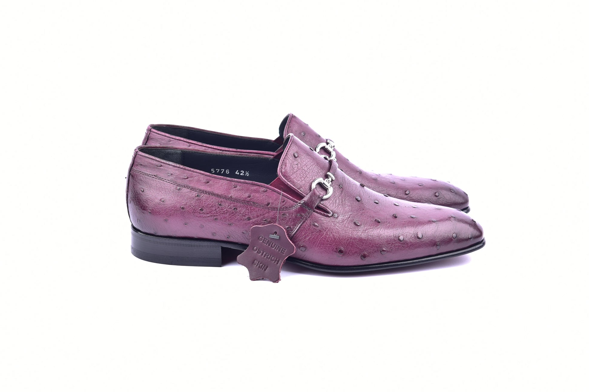 C0229-5776 Genuine Ostrich- Burgundy - Image 2
