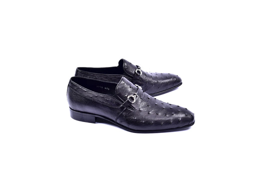 C0225-5776 Genuine Ostrich- Black