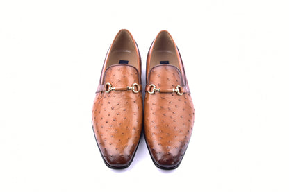 C0227-5776 Genuine Ostrich- Tan - Image 4