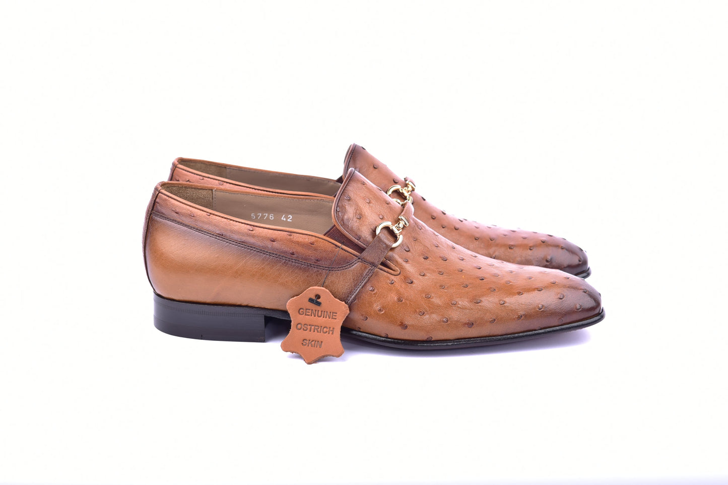 C0227-5776 Genuine Ostrich- Tan - Image 2