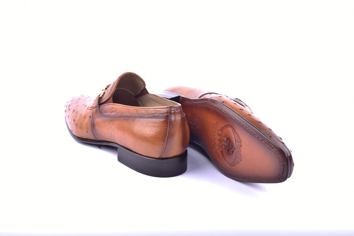 C0227-5776 Genuine Ostrich- Tan - Image 3