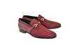 C0222-5776 hand Made Woven Loafer Burgundy