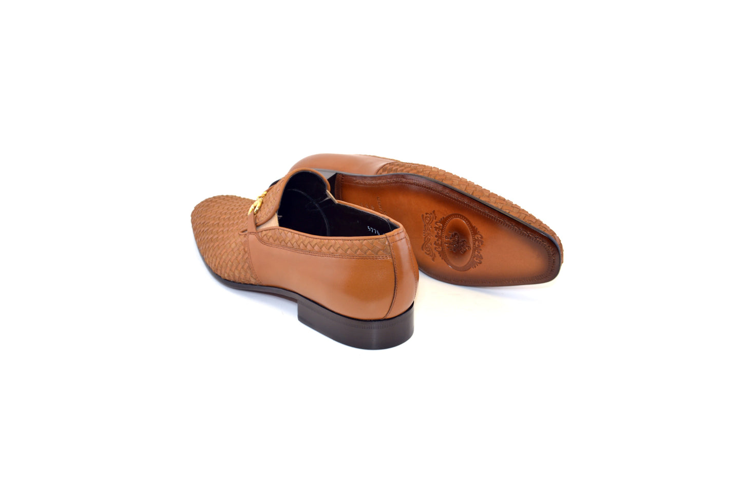 C0224-5776 Buckle hand woven Loafer Tan - Image 3