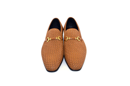 C0224-5776 Buckle hand woven Loafer Tan - Image 4