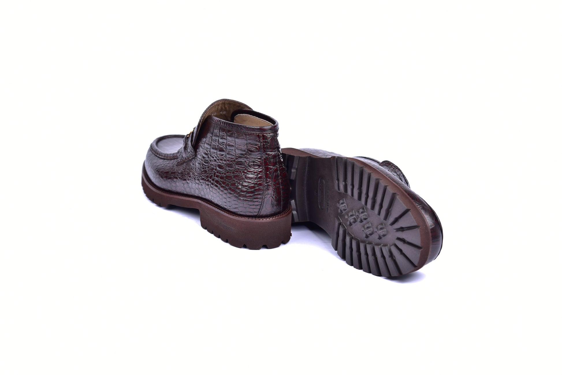 C03024-5786C Horn Back Print Leather- Brown - Image 3