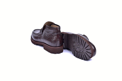 C03024-5786C Horn Back Print Leather- Brown - Image 3