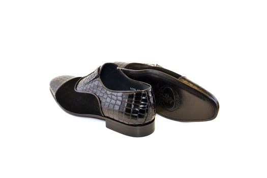 C015-5796 Cap Toe Slip On / Lace Up Black - Image 3